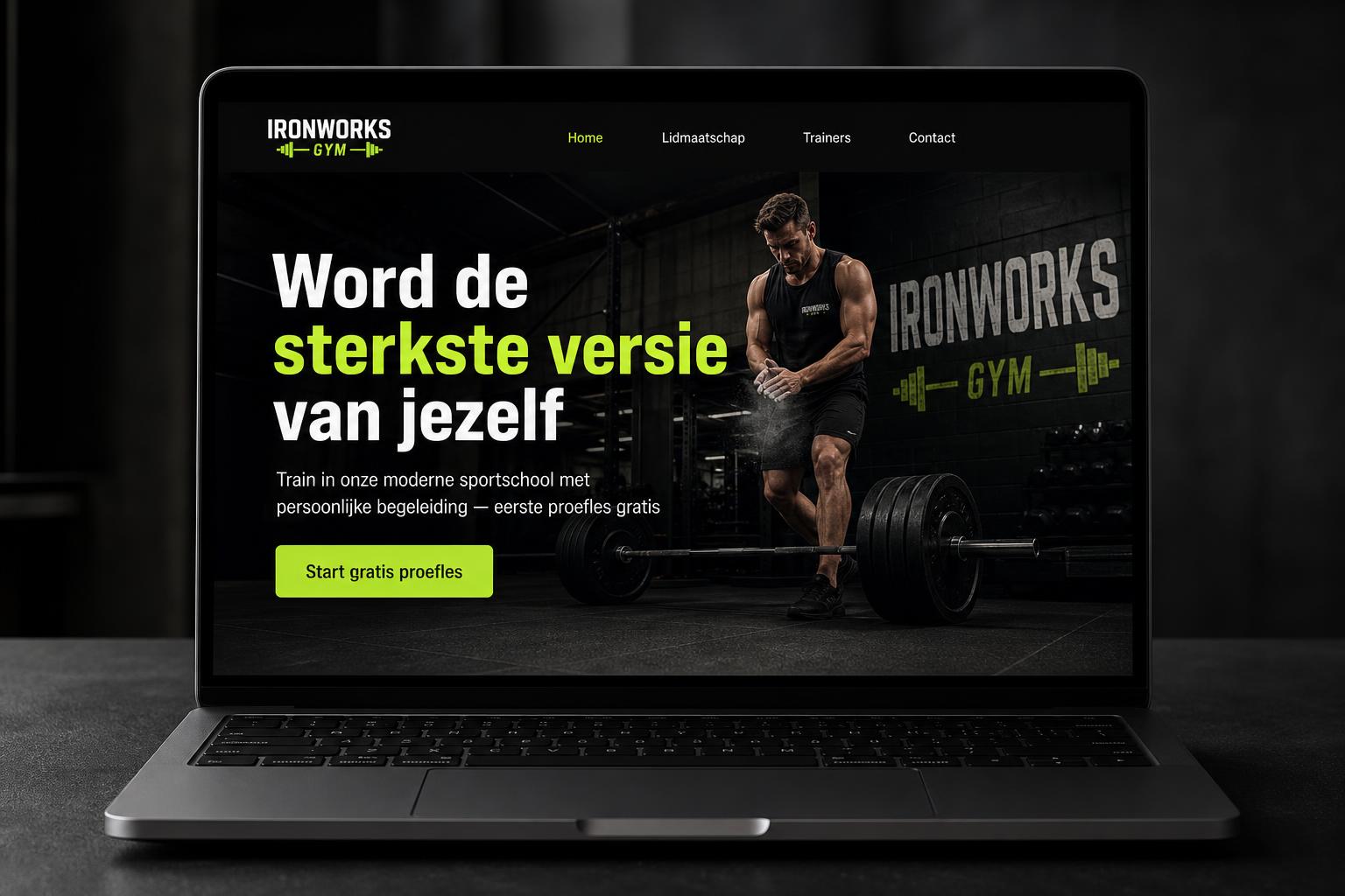 Ironworks Gym website door ScaleStudios